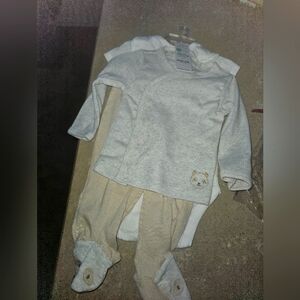 NWT Carter's 3 piece 3-6m Best Snuggler 🐻 Bear Sleeper infant outfit